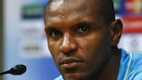 Eric Abidal comes up against his old club on Wednesday
