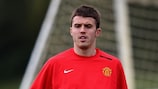 Michael Carrick in training with United