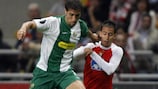 Sebastián Eguren en action contre le SC Braga