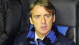 Inter coach and birthday boy Roberto Mancini