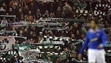 Panathinaikos fans offered excellent support at Ibrox