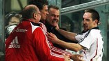 Franck Ribéry festeja o seu golo frente ao Anderlecht