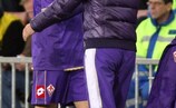 Adrian Mutu y Claudio Cesaer Prandelli (Fiorentina)
