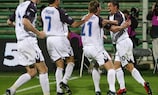 Nacho Novo takes the plaudits after his spot-kick put Rangers in the UEFA Cup final