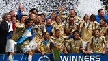 O Zenit festeja a conquista da Taça UEFA