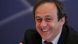 UEFA President Michel Platini in Moscow