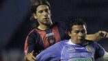 Diego Placente (left) has been playing for San Lorenzo