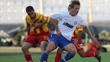 Hajduk's Ivan Strinić in action against Birkirkara