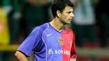 Basel's Ivan Ergić was one of several players frustrated