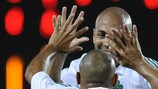 Gabriel Rodrigues dos Santos celebra el gol del Panathinaikos