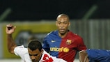 Match-winner Cléber gets in a tangle with Samuel Eto'o