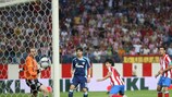 Agüero (Club Atlético de Madrid) erzielte das 1:0 und war der überragende Mann auf dem Platz
