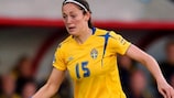 Therese Sjögran was on target for Sweden