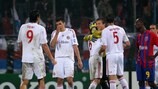I giocatori del Bayern esultano dopo la vittoria contro la Steaua