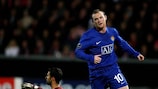 Wayne Rooney was on target for United against AaB