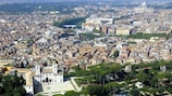 Vista aérea de Roma, ciudad que acogerá la Final de la UEFA Champions League
