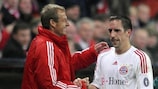 Bayern coach Jürgen Klinsmann (left) has Franck Ribéry back at his disposal