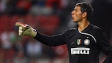 Francesco Toldo will make his first UEFA Champions League appearance in nearly two years on Wednesday