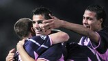 Футболисты "Бордо" радуются забитому голу