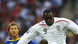 Emile Heskey has reached 50 caps for England