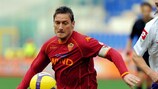 Francesco Totti could miss at least the away leg of Roma's tie with Arsenal