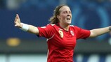 Isabell Herlovsen has happy memories of these sides' 2005 encounter