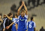 Artem Kravets (FC Dynamo Kyiv) feiert den Sieg