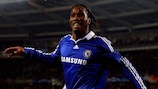 Didier Drogba's 83rd-minute strike secured Chelsea's passage to the quarter-finals