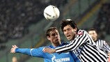 Udinese scored two late goals against Zenit in the first leg