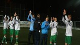 La joie des joueurs de Flora après la victoire en Coupe d'Estonie