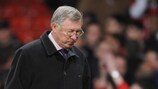 Sir Alex Ferguson (Manchester United FC) war mit der Defensivleistung seiner Mannschaft nicht zufrieden
