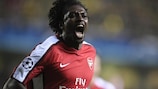 Emmanuel Adebayor (Arsenal FC) schoss im Hinspiel ein spektakuläres Tor