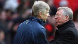Trainer unter sich: Arsène Wenger (Arsenal FC) und Sir Alex Ferguson (Manchester United FC)