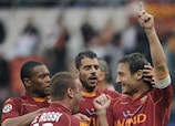 Francesco Totti scored twice against Lecce