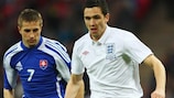 Stewart Downing in action for England