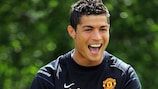 Cristiano Ronaldo (Manchester United FC) beim Training