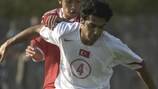 Bekir İrtegün pictured during his time with Turkey's Under-21 side