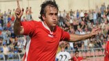 Giorgi Megreladze (FC Olimpi Rustavi) ha segnato il primo gol nella storia della competizione