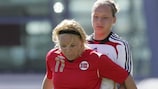 Leni Larsen Kaurin (left) could again come face to face with Potsdam club-mate Babett Peter