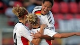 Anja Mittag (número 11) hizo el tercer gol de Alemania