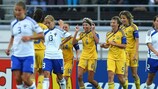 As ucranianas comemoram o golo da vitória