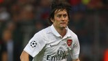 Tomáš Rosický started his first game for Arsenal for 20 months against Standard