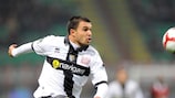 Valeri Bojinov em acção pelo Parma na Serie A