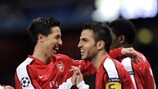 Samir Nasri y Cesc Fàbregas (Arsenal FC)
