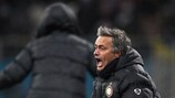 José Mourinho exulta com a reviravolta do Inter