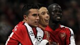 Robin van Persie, Emmanuel Eboue y Samir Nasri (Arsenal FC)