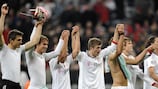 Bayern celebrate their win over Haifa
