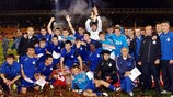 Pyunik celebrate winning the Armenian Cup