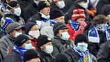 Fans des FC Dynamo Kyiv - dort hat das H1N1-Virus stark zugeschlagen