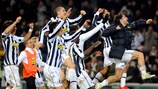 Los jugadores de la Juventus celebrando